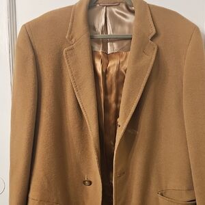 Classic Camel 100% Cashmere Coat Large